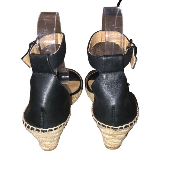 Talbots Espadrilles Womens 6.5 Used Black Leather - Picture 16 of 16